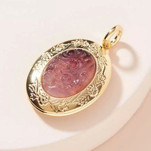 LAST CALL!!! Rare Anthropologie 14K Gold Plated Etched Locket NWT